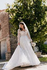 Abito da sposa Oliver Martino + Velo e Sottogonna 