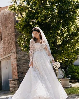Abito da sposa Oliver Martino + Velo e Sottogonna 