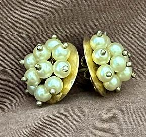 Orecchini argento dorato