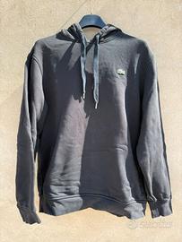 Lacoste Sport Felpa Nera con Cappuccio – Taglia L 