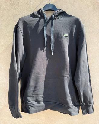 Lacoste Sport Felpa Nera con Cappuccio – Taglia L 