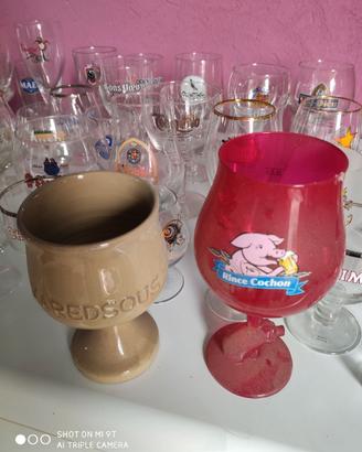 Bicchieri di birra belga