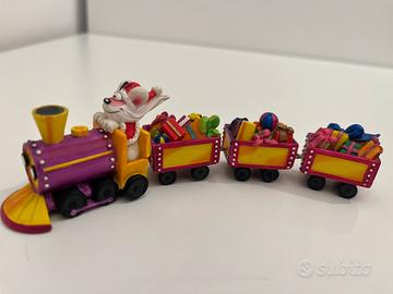 Diddl Santa Claus Christmas train vintage