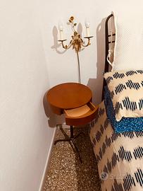 Letto in ferro battuto con comodini abbinati