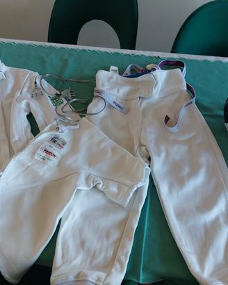Kit scherma Prieur- giacca,pantaloni,maschera,cavo