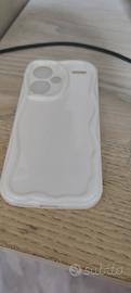 cover bianca lucida resistente per redmi note 13 p
