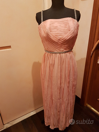 Abito da sera vintage rosa
