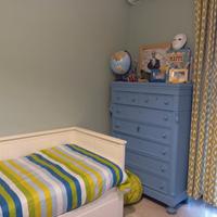 cassettiera primi novecento laccata azzurro 