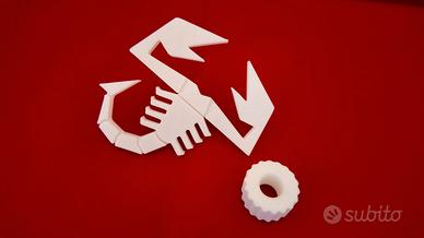 Scorpione 3D posteriore  per estrattore 500 Abarth