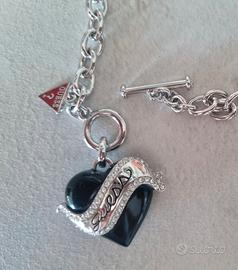 Collana cuore nero Guess