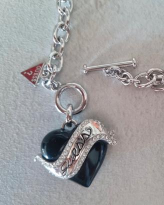 Collana cuore nero Guess