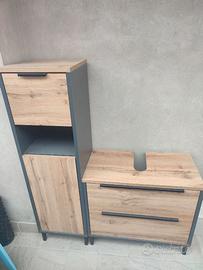 Mobile sotto lavabo e colonnina bagno