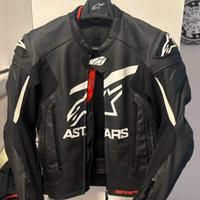 Giacca moto in pelle alpinestar GP plus V4