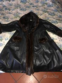 Giacca di pelle e visone