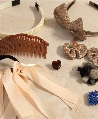 Lotto Accessori Capelli Cerchietti Pinze Forcine