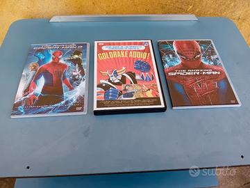 3 DVD Goldrake e Spider Man 