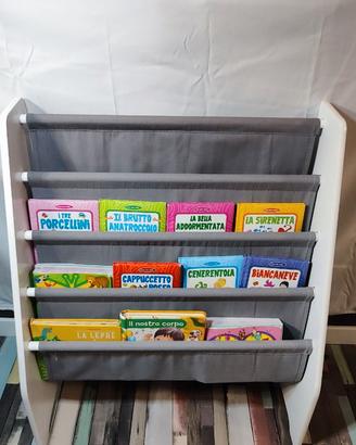 Libreria porta libri bambini + 10 libri fiabe