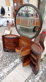 pettineus con cassetti a foglia epoca art decò 