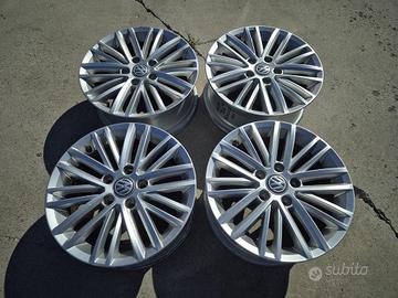 Cerchi In Lega Da 16" Per Volkswagen Golf 6 7 8