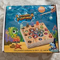 Gioco pesca in legno