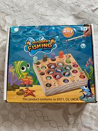 Gioco pesca in legno