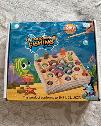 Gioco pesca in legno