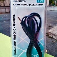 WIMITECH CA-407 CAVO AUDIO JACK 3.5MM M/F 1.5MT