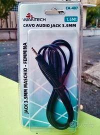 WIMITECH CA-407 CAVO AUDIO JACK 3.5MM M/F 1.5MT
