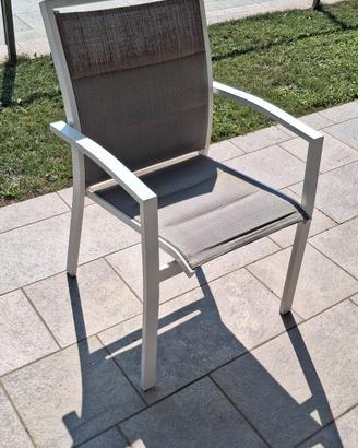 set di 6 sedie per esterno