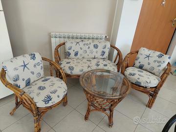 Set da giardino in bambù