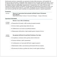 Cameriere/barista