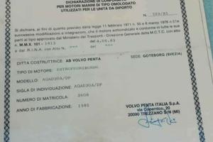 Entrobordo volvo penta 120 cv