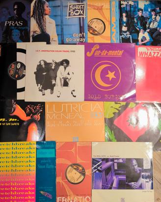 lotto set di 14 dischi mix  12'' vinile per dj RAP