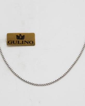 Collana donna oro bianco 18 kt 750 D.70