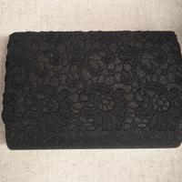 Pochette nera brillantinata, nuova, mis.18x12x6cm