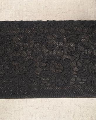 Pochette nera brillantinata, nuova, mis.18x12x6cm