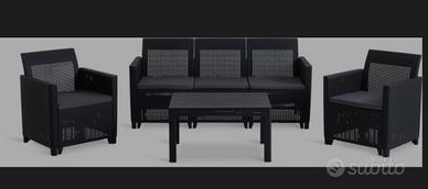 set divano da giardino 