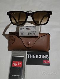 Ray-Ban RB2140 Wayfarer Tartarugato NUOVI Original
