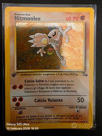 Carta pokemon holo prima edizione Hitmonlee