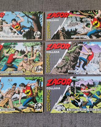 6 Zagor strisce collana Darkwood nuovi