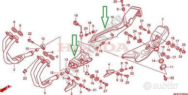 Terminale scarico e catalizzatore HONDA CB 1000R