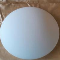 Plafoniera bianca in vetro 