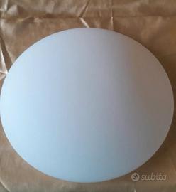 Plafoniera bianca in vetro 