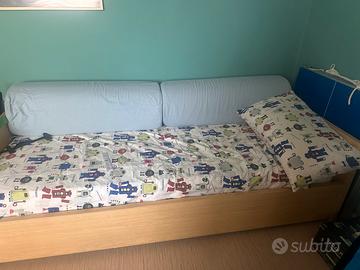 Letto singolo con letto estraibile