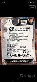 Hard disk WD Scorpio black 320gb da 2.5"