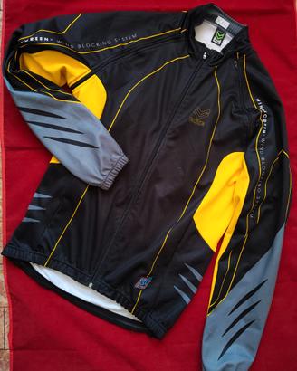 maglia bici maniche staccabili antivento tg. XL