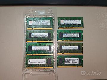 Stock Ram SO-DIMM DDR2 vari tagli