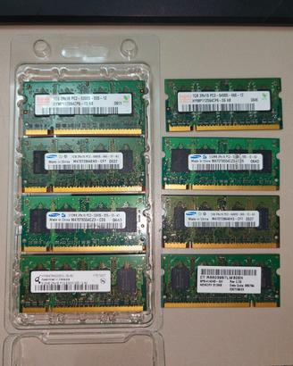 Stock Ram SO-DIMM DDR2 vari tagli