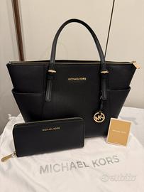 Michael Kors Borsa Tote Jet Set più portafoglio