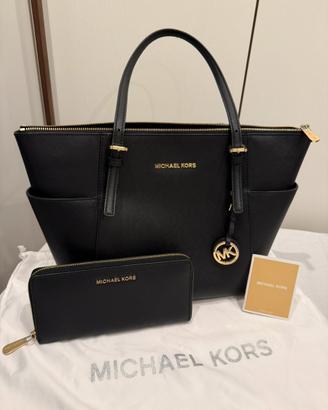 Michael Kors Borsa Tote Jet Set più portafoglio